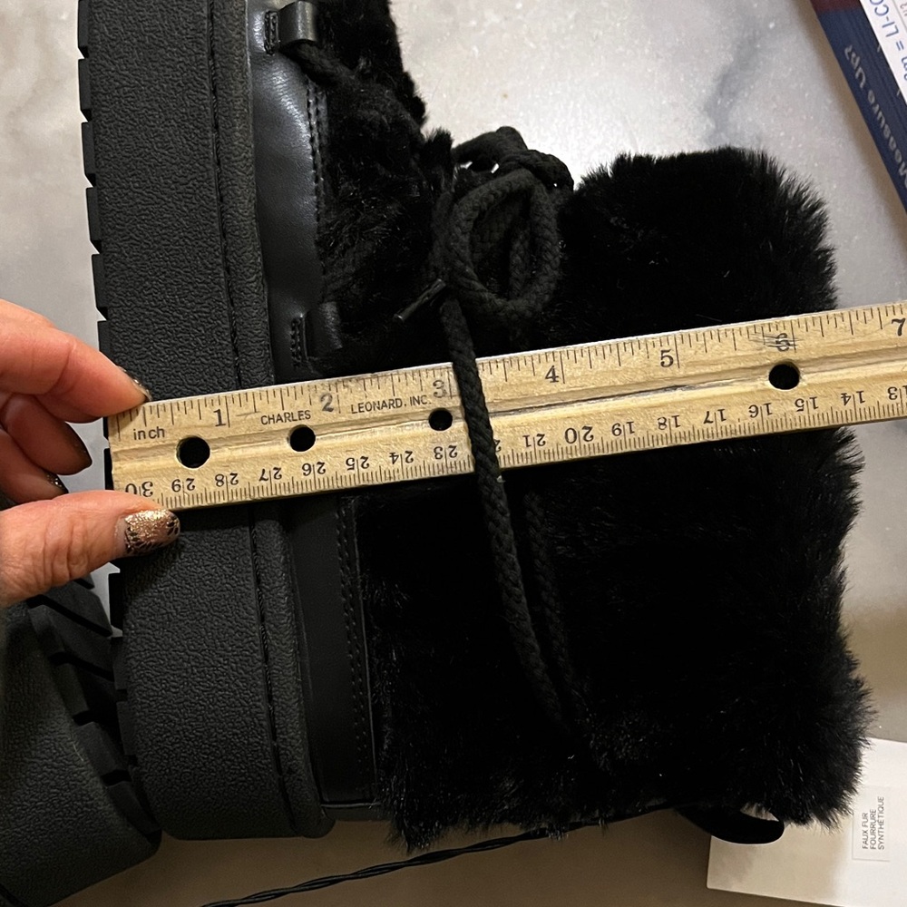H&M Black Faux Fur Winter Boots - Picture 10 of 12